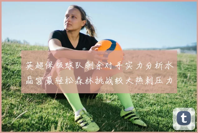 英超保级球队剩余对手实力分析水晶宫最轻松森林挑战较大热刺压力中等